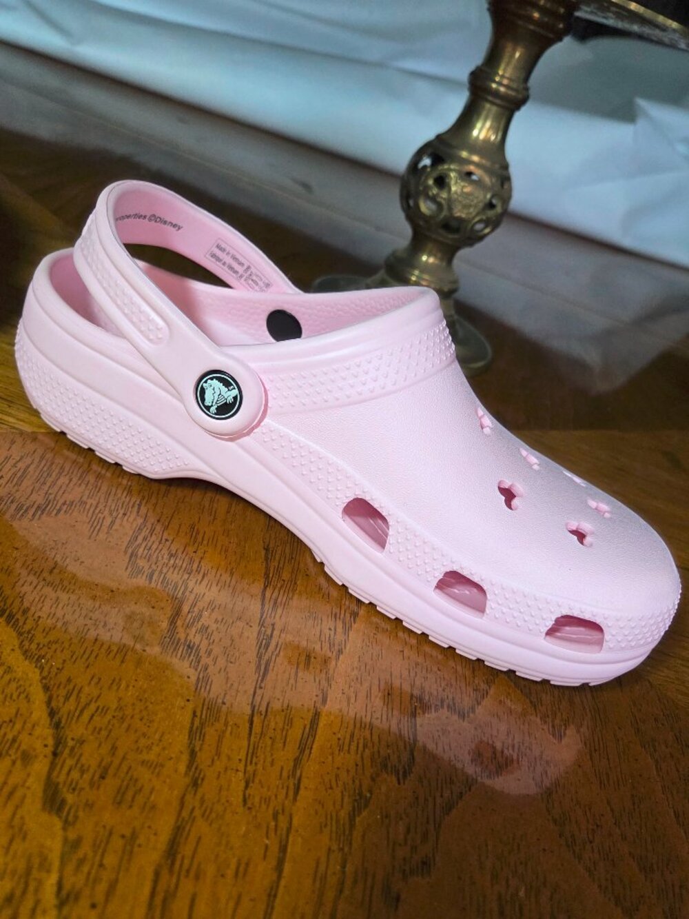 Crocs Classic Clog Disney Parks Soft Pink Size W/7 M/5 - Picture 6 of 10